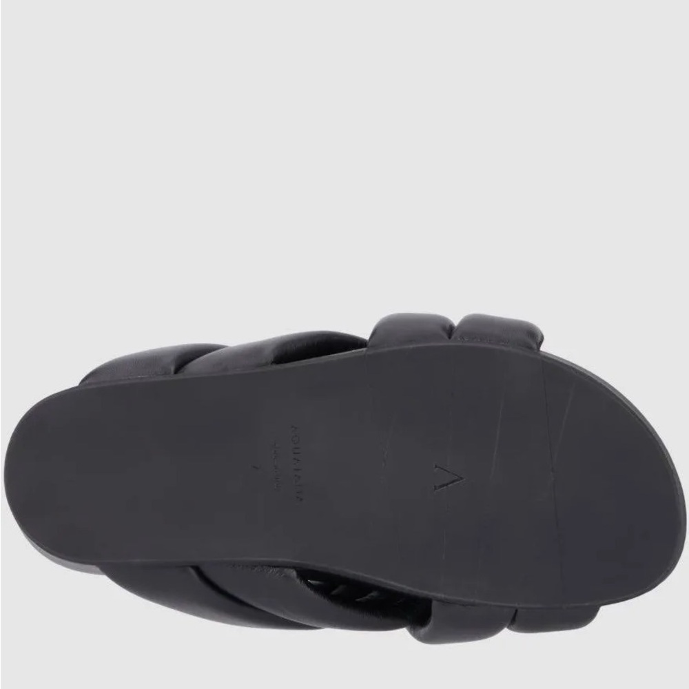 Aquatalia Black Platform Slide Sandals - Picture 7 of 9